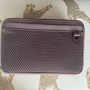 Dagne Dover Large Arlo Neoprene Tech Organizer in Dune color